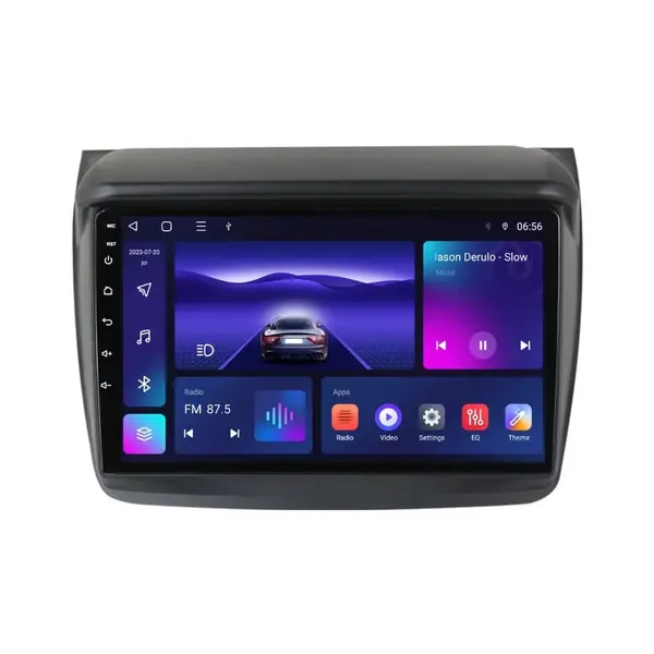 Navigatie dedicata cu Android Mitsubishi L200 2005 - 2015, 4GB RAM, Radio GPS Dual Zone, Display HD IPS 9" Touchscreen, Internet Wi-Fi, Bluetooth, MirrorLink, USB