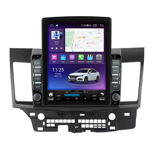 Navigatie dedicata cu Android Mitsubishi Lancer dupa 2007, 8GB RAM, Radio GPS Dual Zone, Touchscreen IPS 9.7" HD tip Tesla, Internet Wi-Fi si slot SIM 4G, Bluetooth, MirrorLink, USB