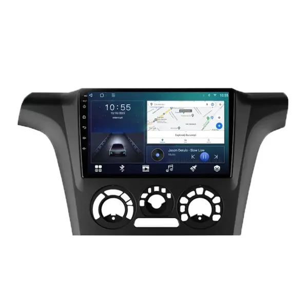 Navigatie dedicata cu Android Mitsubishi Outlander I 2001 - 2006, 2GB RAM, Radio GPS Dual Zone, Display HD QLED 10" Touchscreen, Internet Wi-Fi si slot SIM 4G, Bluetooth, MirrorLink, USB