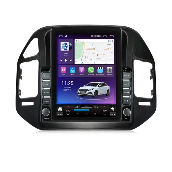 Navigatie dedicata cu Android Mitsubishi Pajero III 2001 - 2006, 8GB RAM, Radio GPS Dual Zone, Touchscreen IPS 9.7" HD tip Tesla, Internet Wi-Fi si slot SIM 4G, Bluetooth, MirrorLink, USB