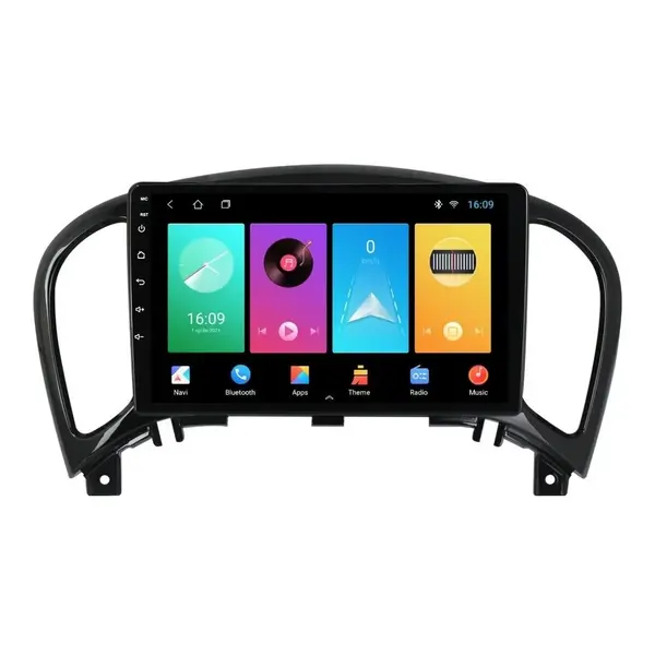 Navigatie dedicata cu Android Nissan Juke 2010 - 2019, 1GB RAM, Radio GPS Dual Zone, Display HD IPS 9" Touchscreen, Internet Wi-Fi, Bluetooth, MirrorLink, USB