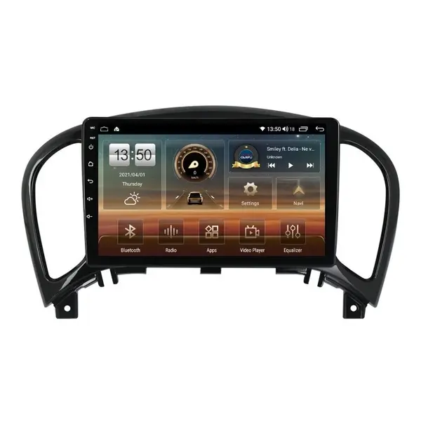 Navigatie dedicata cu Android Nissan Juke 2010 - 2019, 4GB RAM, Radio GPS Dual Zone, Display HD QLED 9" Touchscreen, Internet Wi-Fi si slot SIM 4G, Bluetooth, MirrorLink, USB