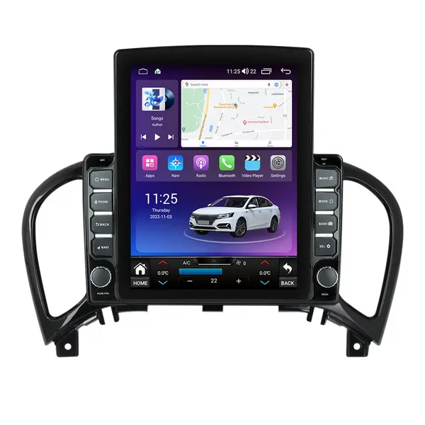 Navigatie dedicata cu Android Nissan Juke 2010 - 2019, 8GB RAM, Radio GPS Dual Zone, Touchscreen IPS 9.7" HD tip Tesla, Internet Wi-Fi si slot SIM 4G, Bluetooth, MirrorLink, USB