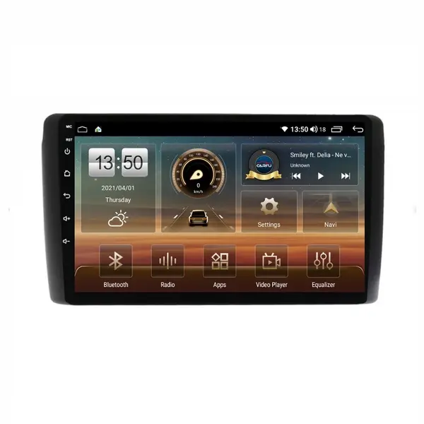 Navigatie dedicata cu Android Nissan Leaf I 2010 - 2017, 4GB RAM, Radio GPS Dual Zone, Display HD QLED 9" Touchscreen, Internet Wi-Fi si slot SIM 4G, Bluetooth, MirrorLink, USB