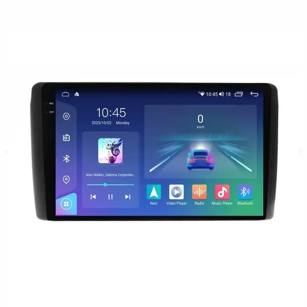 Navigatie dedicata cu Android Nissan Leaf I 2010 - 2017, 8GB RAM, Radio GPS Dual Zone, Display 2K QLED 9.5" Touchscreen, Internet Wi-Fi si slot SIM 4G, Bluetooth, MirrorLink, USB