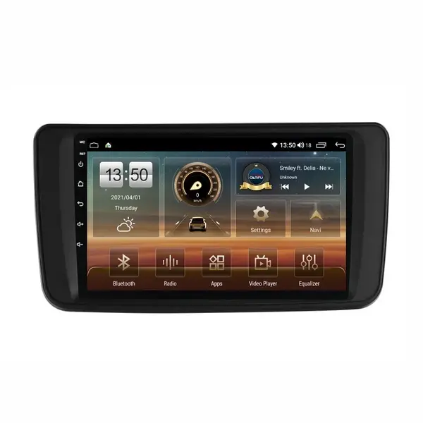 Navigatie dedicata cu Android Nissan Leaf II 2017 - 2025, 4GB RAM, Radio GPS Dual Zone, Display HD QLED 9" Touchscreen, Internet Wi-Fi si slot SIM 4G, Bluetooth, MirrorLink, USB
