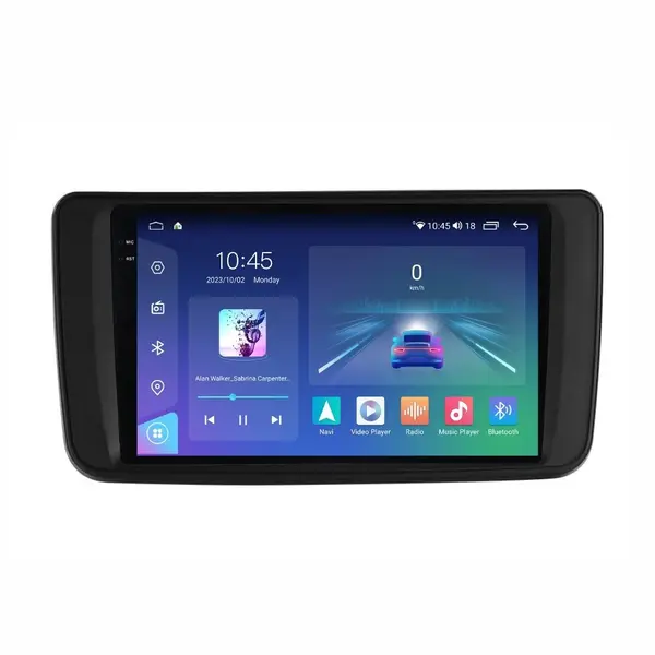 Navigatie dedicata cu Android Nissan Leaf II 2017 - 2025, 8GB RAM, Radio GPS Dual Zone, Display 2K QLED 9.5" Touchscreen, Internet Wi-Fi si slot SIM 4G, Bluetooth, MirrorLink, USB