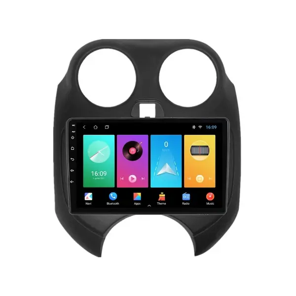 Navigatie dedicata cu Android Nissan Micra IV 2010 - 2013, 2GB RAM, Radio GPS Dual Zone, Display HD IPS 9" Touchscreen, Internet Wi-Fi, Bluetooth, MirrorLink, USB