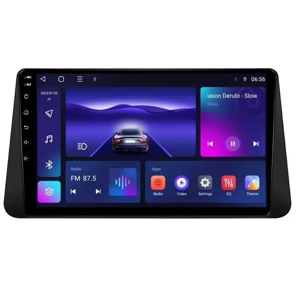 Navigatie dedicata cu Android Nissan Micra V dupa 2017, 4GB RAM, Radio GPS Dual Zone, Display HD IPS 9" Touchscreen, Internet Wi-Fi, Bluetooth, MirrorLink, USB