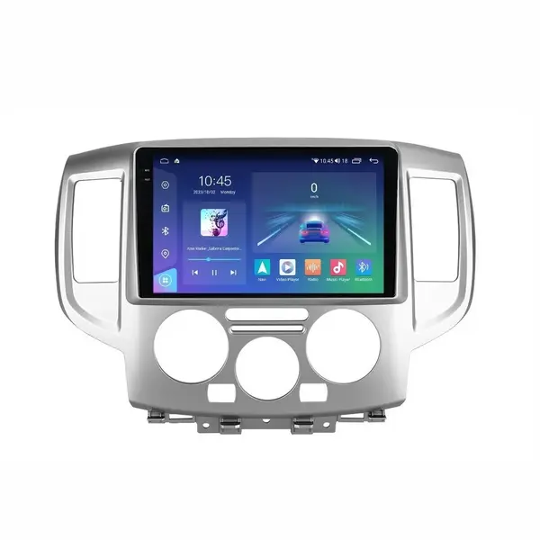 Navigatie dedicata cu Android Nissan NV200 dupa 2010, 4GB RAM, Radio GPS Dual Zone, Display 2K QLED 9.5" Touchscreen, Internet Wi-Fi si slot SIM 4G, Bluetooth, MirrorLink, USB