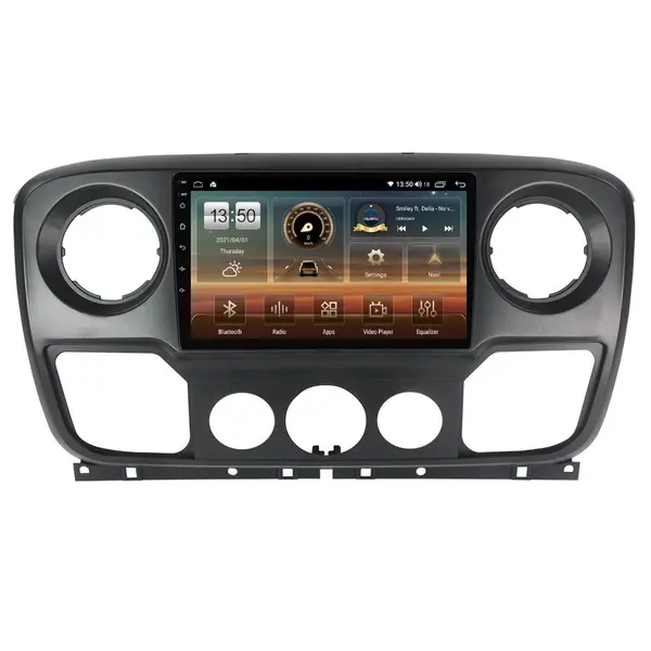 Navigatie dedicata cu Android Nissan NV400 2010 - 2020, 4GB RAM, Radio GPS Dual Zone, Display HD QLED 10" Touchscreen, Internet Wi-Fi si slot SIM 4G, Bluetooth, MirrorLink, USB