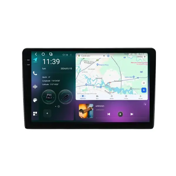 Navigatie dedicata cu Android Nissan Pathfinder III R51 2005 - 2014 fara navigatie originala, 12GB RAM, Radio GPS Dual Zone, Display 2K QLED 9.5" Touchscreen, Internet Wi-Fi si slot SIM 4G, Bluetooth, MirrorLink, USB