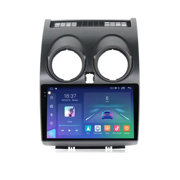 Navigatie dedicata cu Android Nissan Qashqai I 2006 - 2014, 8GB RAM, Radio GPS Dual Zone, Display 2K QLED 9.5" Touchscreen, Internet Wi-Fi si slot SIM 4G, Bluetooth, MirrorLink, USB