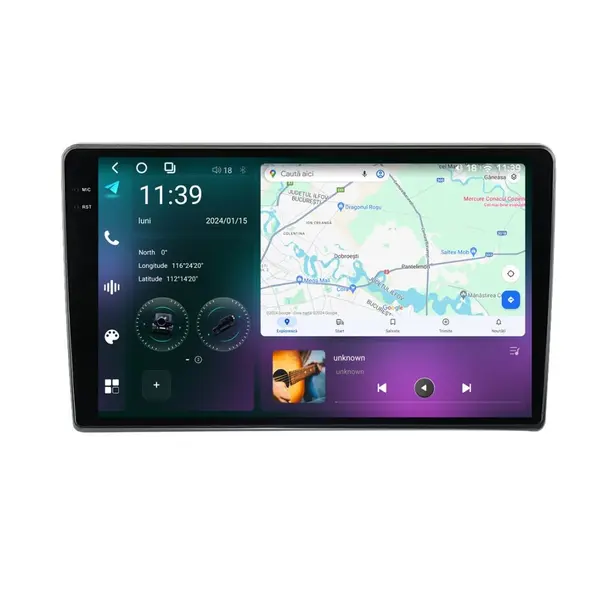 Navigatie dedicata cu Android Opel Antara 2006 - 2017, 12GB RAM, Radio GPS Dual Zone, Display 2K QLED 9.5" Touchscreen, Internet Wi-Fi si slot SIM 4G, Bluetooth, MirrorLink, USB