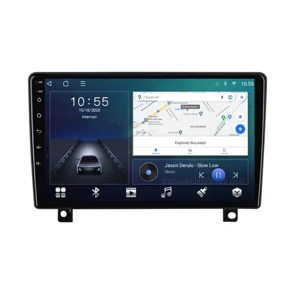 Navigatie dedicata cu Android Opel Astra H 2004 - 2014, 2GB RAM, Radio GPS Dual Zone, Display HD QLED 9'' Touchscreen, Internet Wi-Fi si slot SIM 4G, Bluetooth, MirrorLink, USB