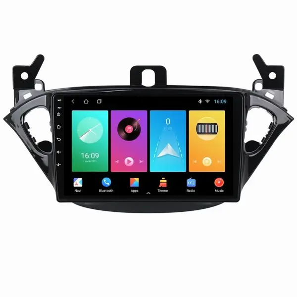 Navigatie dedicata cu Android Opel Corsa E 2014 - 2019, 1GB RAM, Radio GPS Dual Zone, Display HD IPS 9" Touchscreen, Internet Wi-Fi, Bluetooth, MirrorLink, USB