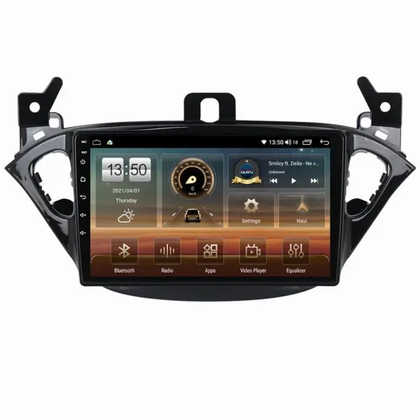 Navigatie dedicata cu Android Opel Corsa E 2014 - 2019, 8GB RAM, Radio GPS Dual Zone, Display HD QLED 9" Touchscreen, Internet Wi-Fi si slot SIM 4G, Bluetooth, MirrorLink, USB