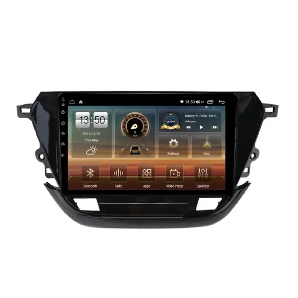 Navigatie dedicata cu Android Opel Corsa F dupa 2019, 8GB RAM, Radio GPS Dual Zone, Display HD QLED 9" Touchscreen, Internet Wi-Fi si slot SIM 4G, Bluetooth, MirrorLink, USB