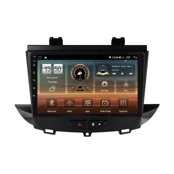 Navigatie dedicata cu Android Opel Grandland X 2017 - 2021, 6GB RAM, Radio GPS Dual Zone, Display HD QLED 9" Touchscreen, Internet Wi-Fi si slot SIM 4G, Bluetooth, MirrorLink, USB