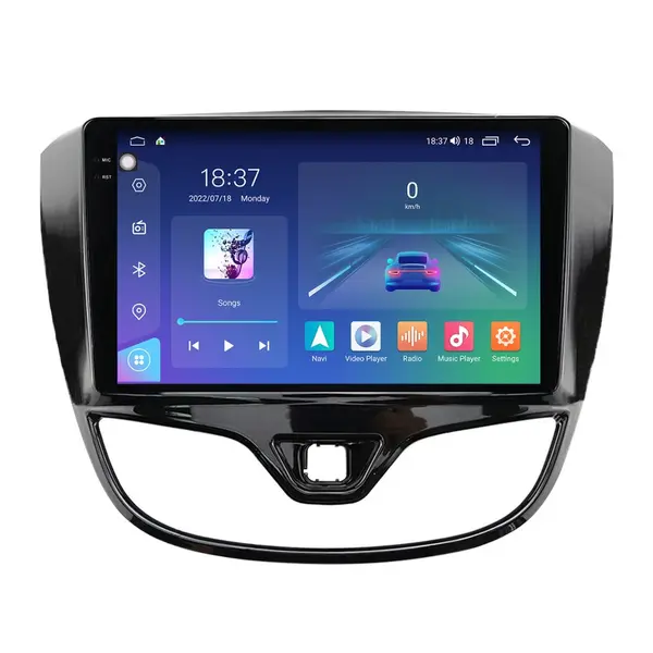 Navigatie dedicata cu Android Opel Karl 2015 - 2019, 8GB RAM, Radio GPS Dual Zone, Display 2K QLED 9.5" Touchscreen, Internet Wi-Fi si slot SIM 4G, Bluetooth, MirrorLink, USB