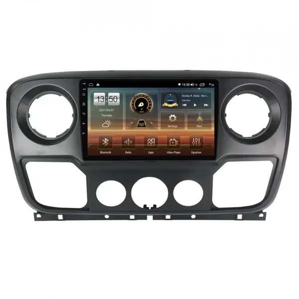 Navigatie dedicata cu Android Opel Movano B 2010 - 2019, 8GB RAM, Radio GPS Dual Zone, Display HD QLED 10" Touchscreen, Internet Wi-Fi si slot SIM 4G, Bluetooth, MirrorLink, USB