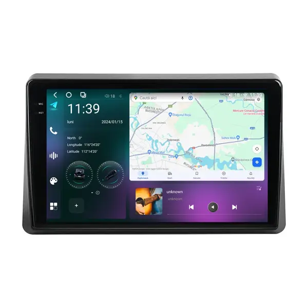 Navigatie dedicata cu Android Opel Movano B 2020 - 2022, 12GB RAM, Radio GPS Dual Zone, Display 2K QLED 10.36" Touchscreen, Internet Wi-Fi si slot SIM 4G, Bluetooth, MirrorLink, USB