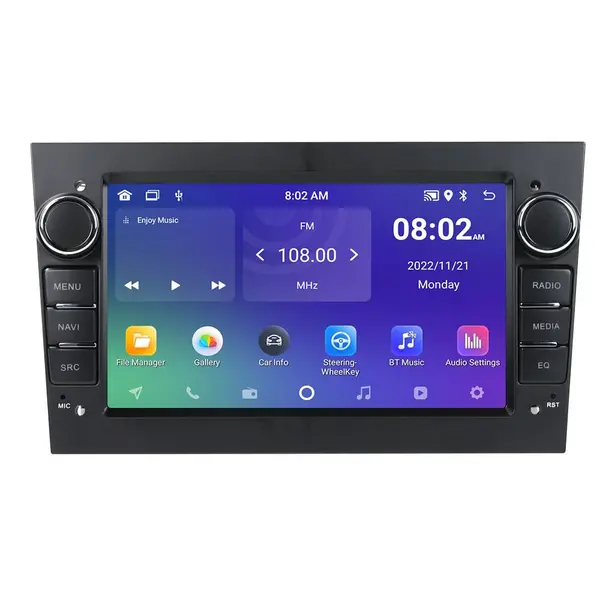 Navigatie dedicata cu Android Opel Vectra C 2002 - 2009, negru, 2GB RAM, Radio GPS Dual Zone, Display HD 7" Touchscreen, Internet Wi-Fi, Bluetooth, MirrorLink, USB