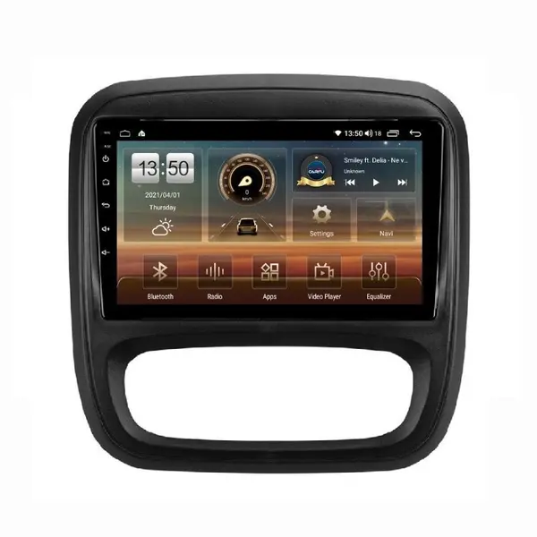 Navigatie dedicata cu Android Opel Vivaro B 2014 - 2019, 4GB RAM, Radio GPS Dual Zone, Display HD QLED 9" Touchscreen, Internet Wi-Fi si slot SIM 4G, Bluetooth, MirrorLink, USB