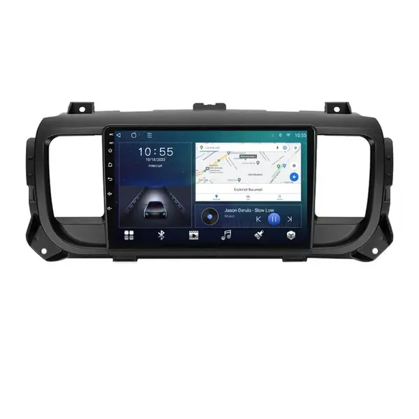 Navigatie dedicata cu Android Opel Vivaro C dupa 2019, 2GB RAM, Radio GPS Dual Zone, Display HD QLED 9" Touchscreen, Internet Wi-Fi si slot SIM 4G, Bluetooth, MirrorLink, USB