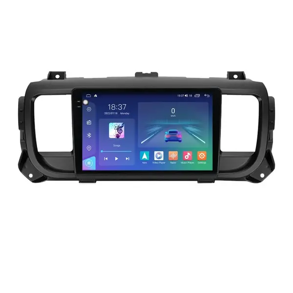 Navigatie dedicata cu Android Opel Vivaro C dupa 2019, 4GB RAM, Radio GPS Dual Zone, Display 2K QLED 9.5" Touchscreen, Internet Wi-Fi si slot SIM 4G, Bluetooth, MirrorLink, USB