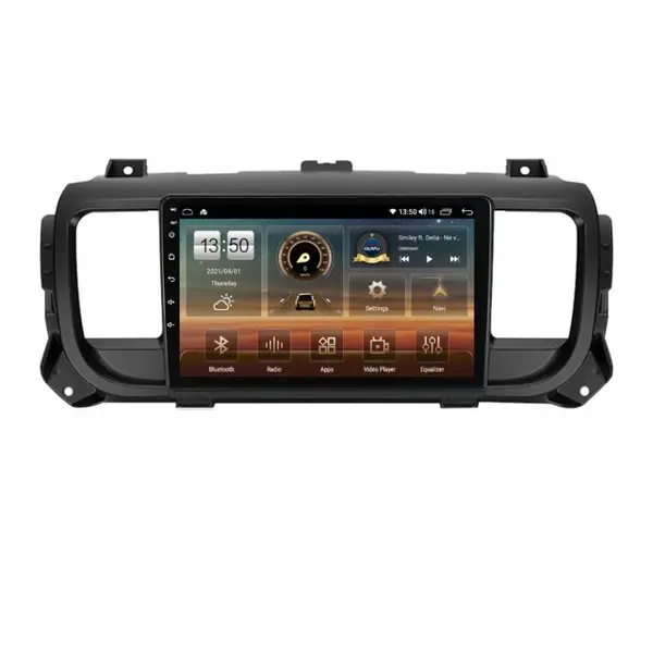 Navigatie dedicata cu Android Opel Vivaro C dupa 2019, 6GB RAM, Radio GPS Dual Zone, Display HD QLED 9" Touchscreen, Internet Wi-Fi si slot SIM 4G, Bluetooth, MirrorLink, USB