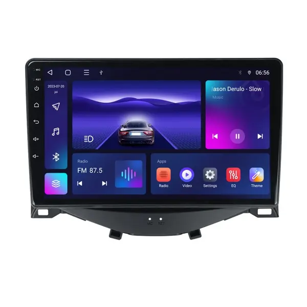 Navigatie dedicata cu Android Peugeot 108 2014 - 2022, 4GB RAM, Radio GPS Dual Zone, Display HD IPS 9" Touchscreen, Internet Wi-Fi, Bluetooth, MirrorLink, USB