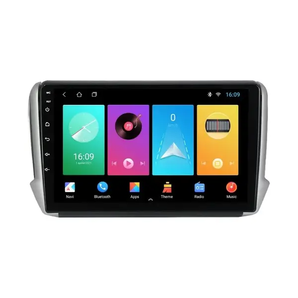 Navigatie dedicata cu Android Peugeot 2008 I 2013 - 2019, 2GB RAM, Radio GPS Dual Zone, Display HD IPS 10" Touchscreen, Internet Wi-Fi, Bluetooth, MirrorLink, USB