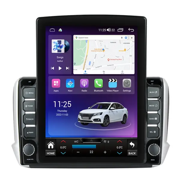 Navigatie dedicata cu Android Peugeot 2008 I 2013 - 2019, 8GB RAM, Radio GPS Dual Zone, Touchscreen IPS 9.7" HD tip Tesla, Internet Wi-Fi si slot SIM 4G, Bluetooth, MirrorLink, USB