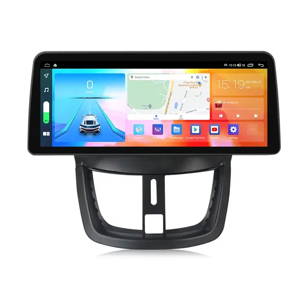 Navigatie dedicata cu Android Peugeot 206+ 2009 - 2014, 8GB RAM, Radio GPS Dual Zone, Display QLED 12.3" Touchscreen, Internet Wi-Fi si slot SIM 4G, Bluetooth, MirrorLink, USB