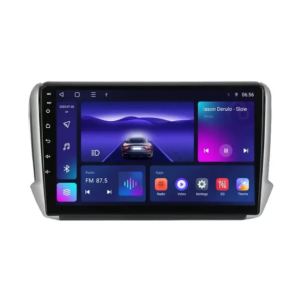 Navigatie dedicata cu Android Peugeot 208 I 2012 - 2019, 4GB RAM, Radio GPS Dual Zone, Display HD IPS 10" Touchscreen, Internet Wi-Fi, Bluetooth, MirrorLink, USB