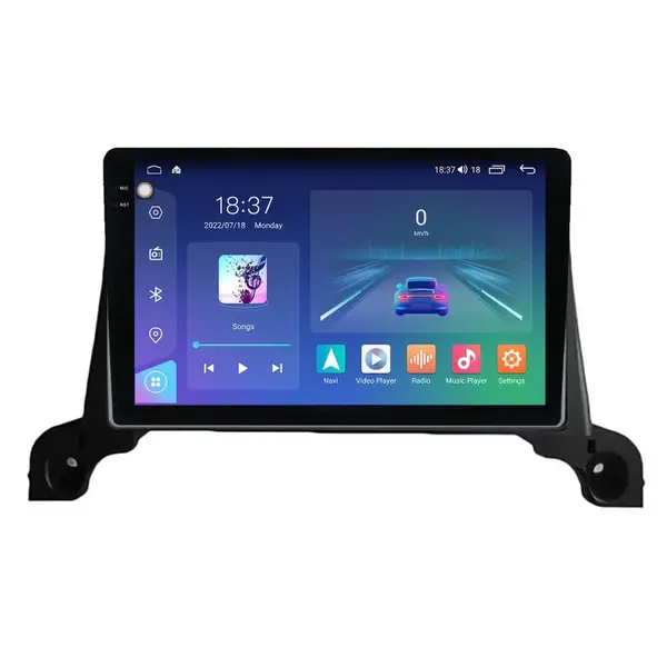 Navigatie dedicata cu Android Peugeot 3008 2016 - 2020, 8GB RAM, Radio GPS Dual Zone, Display 2K QLED 9.5" Touchscreen, Internet Wi-Fi si slot SIM 4G, Bluetooth, MirrorLink, USB