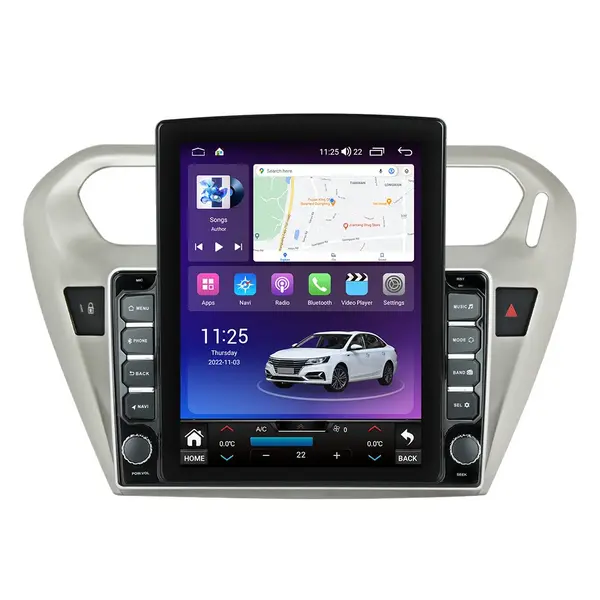Navigatie dedicata cu Android Peugeot 301 dupa 2012, 8GB RAM, Radio GPS Dual Zone, Touchscreen IPS 9.7" HD tip Tesla, Internet Wi-Fi si slot SIM 4G, Bluetooth, MirrorLink, USB