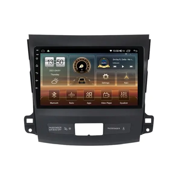Navigatie dedicata cu Android Peugeot 4007 2007 - 2013, 4GB RAM, Radio GPS Dual Zone, Display HD QLED 9" Touchscreen, Internet Wi-Fi si slot SIM 4G, Bluetooth, MirrorLink, USB