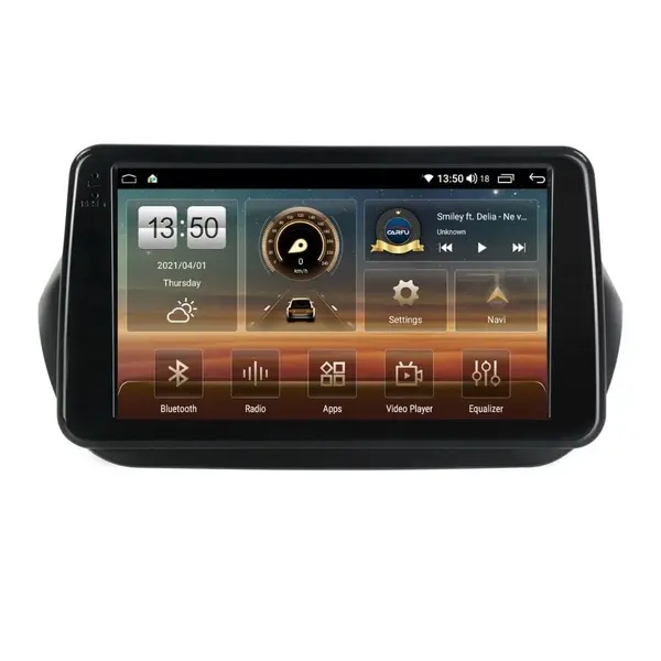 Navigatie dedicata cu Android Peugeot Bipper 2008 - 2018, 4GB RAM, Radio GPS Dual Zone, Display HD QLED 9" Touchscreen, Internet Wi-Fi si slot SIM 4G, Bluetooth, MirrorLink, USB