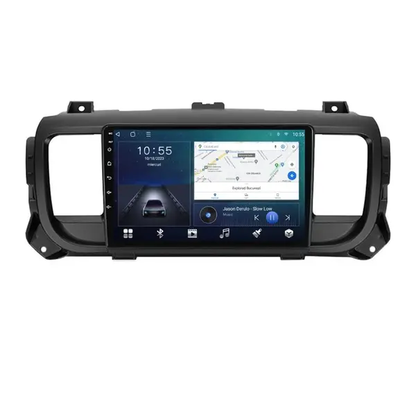 Navigatie dedicata cu Android Peugeot Expert dupa 2016, 2GB RAM, Radio GPS Dual Zone, Display HD QLED 9" Touchscreen, Internet Wi-Fi si slot SIM 4G, Bluetooth, MirrorLink, USB