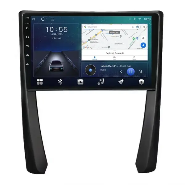 Navigatie dedicata cu Android Porsche 911 2009 - 2013, 2GB RAM, Radio GPS Dual Zone, Display HD QLED 9" Touchscreen, Internet Wi-Fi si slot SIM 4G, Bluetooth, MirrorLink, USB