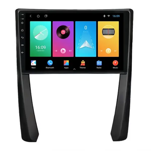 Navigatie dedicata cu Android Porsche 911 2009 - 2013, 2GB RAM, Radio GPS Dual Zone, Display HD IPS 9" Touchscreen, Internet Wi-Fi, Bluetooth, MirrorLink, USB