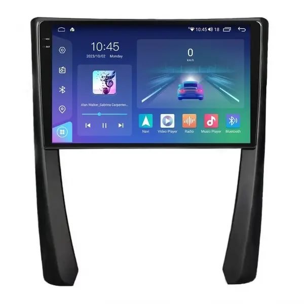 Navigatie dedicata cu Android Porsche 911 2009 - 2013, 8GB RAM, Radio GPS Dual Zone, Display 2K QLED 9.5" Touchscreen, Internet Wi-Fi si slot SIM 4G, Bluetooth, MirrorLink, USB
