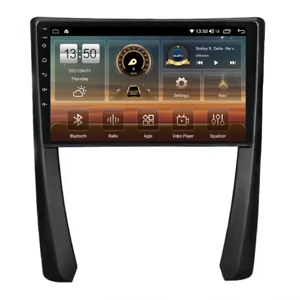Navigatie dedicata cu Android Porsche 911 2009 - 2013, 8GB RAM, Radio GPS Dual Zone, Display HD QLED 9" Touchscreen, Internet Wi-Fi si slot SIM 4G, Bluetooth, MirrorLink, USB
