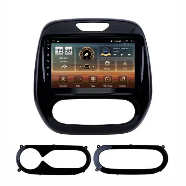 Navigatie dedicata cu Android Renault Captur I 2013 - 2020, 4GB RAM, Radio GPS Dual Zone, Display HD QLED 9" Touchscreen, Internet Wi-Fi si slot SIM 4G, Bluetooth, MirrorLink, USB