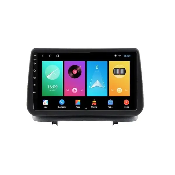 Navigatie dedicata cu Android Renault Clio III 2005 - 2012, 2GB RAM, Radio GPS Dual Zone, Display HD IPS 9" Touchscreen, Internet Wi-Fi, Bluetooth, MirrorLink, USB