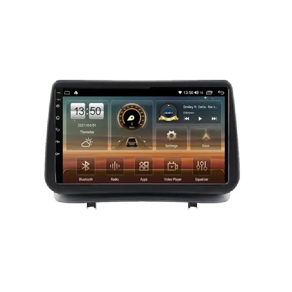 Navigatie dedicata cu Android Renault Clio III 2005 - 2012, 6GB RAM, Radio GPS Dual Zone, Display HD QLED 9" Touchscreen, Internet Wi-Fi si slot SIM 4G, Bluetooth, MirrorLink, USB