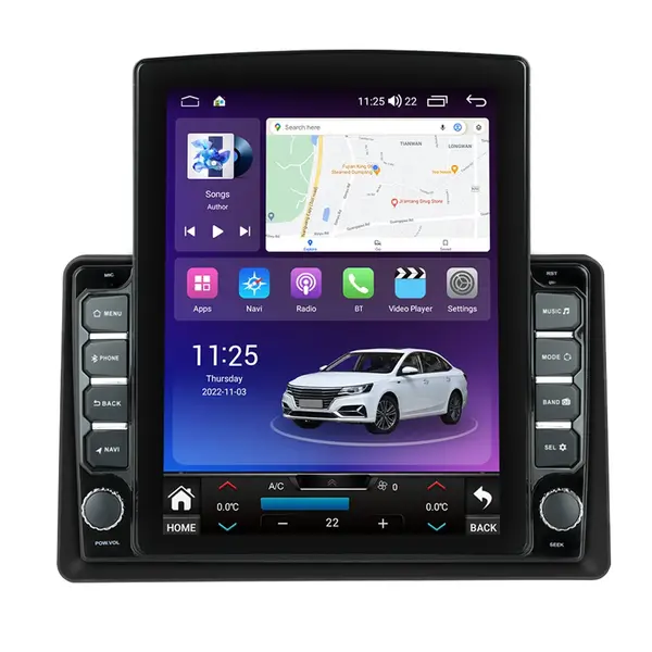 Navigatie dedicata cu Android Renault Express dupa 2021, 4GB RAM, Radio GPS Dual Zone, Touchscreen IPS 9.7" HD tip Tesla, Internet Wi-Fi si slot SIM 4G, Bluetooth, MirrorLink, USB