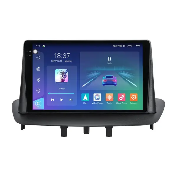 Navigatie dedicata cu Android Renault Fluence 2009 - 2016, 4GB RAM, Radio GPS Dual Zone, Display 2K QLED 9.5" Touchscreen, Internet Wi-Fi si slot SIM 4G, Bluetooth, MirrorLink, USB